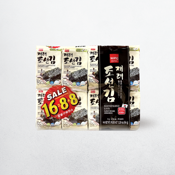 00864 : 재래 조선김(도시락) : 6/16/4g : TRADITIONAL SEASONED LAVER(FOR LUNCH BOX)