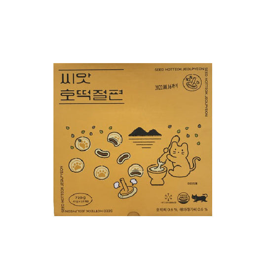 Fzn Seed Ho-Ttoek(Sweet Rice Pancake) 12/720g 씨앗 호떡절편(쿠켓)