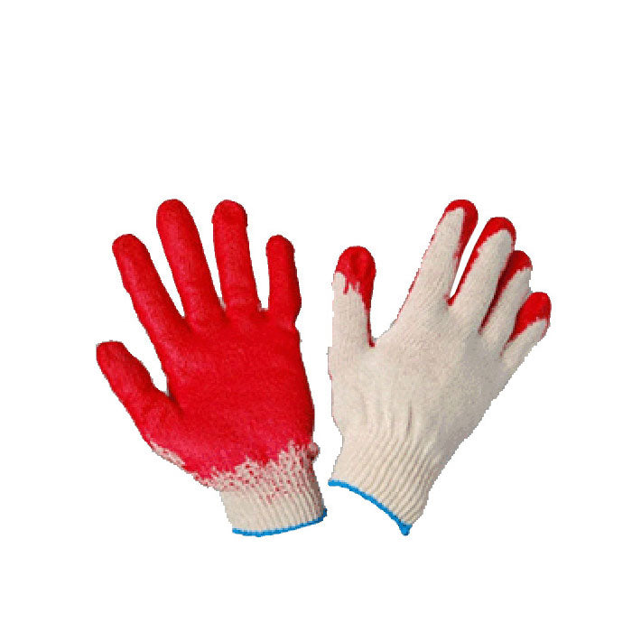 02231 : 빨간 코팅 면장갑 : 10Pairs : Red Coated cotton gloves