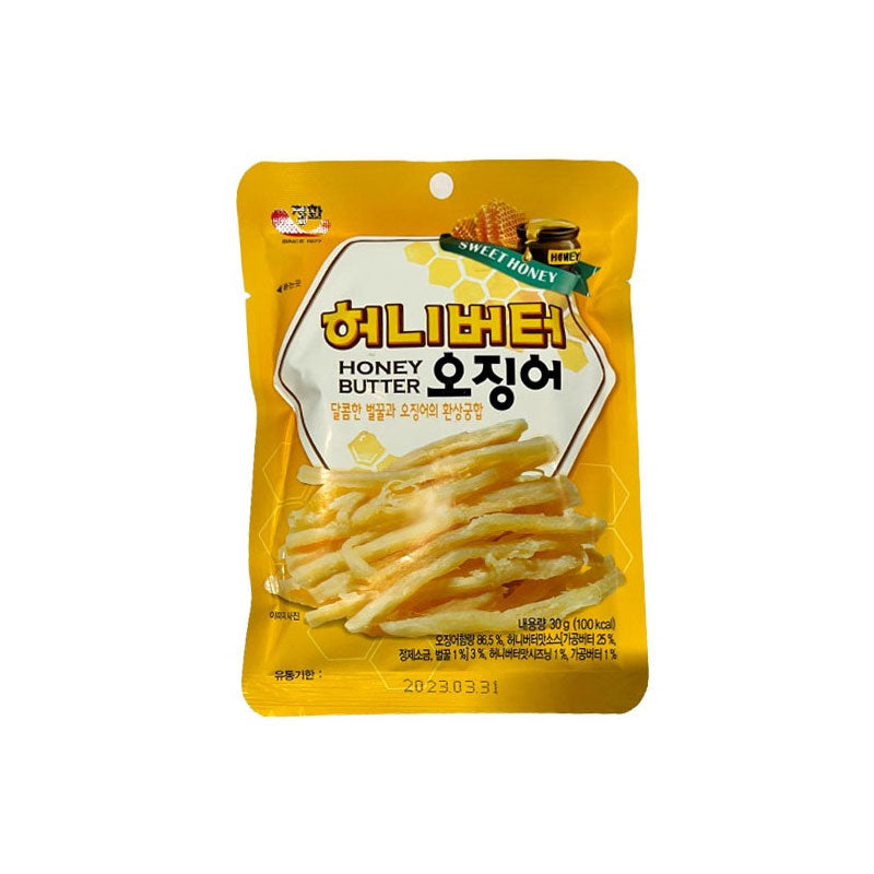 03036 : 허니버터 오징어(정화) : 100/30g : ROASTED SQUID W/HONEY BUTTER