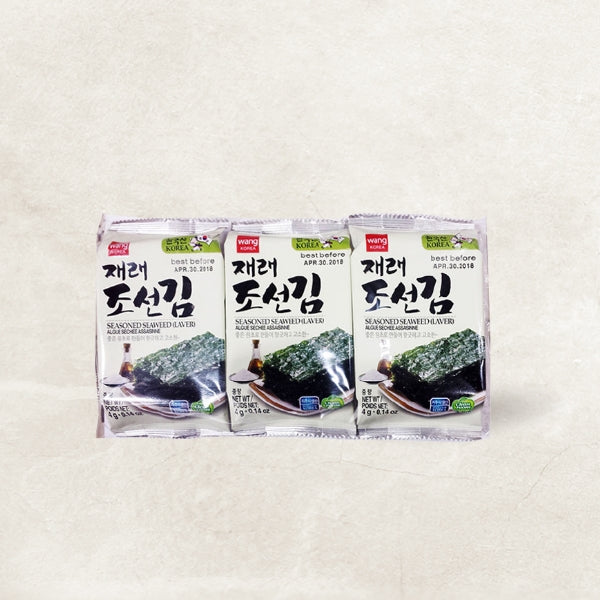 04920 : 재래 조선김(도시락) : 24/3/4g : TRADITIONAL SEASONED LAVER(FOR LUNCH BOX)