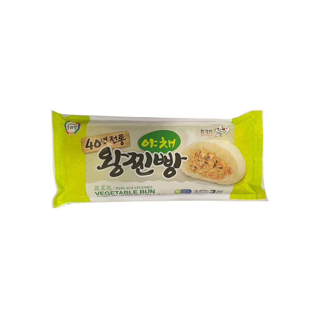 06087 : 왕 야채찐빵(3P) : 12/255g : FZN VEGETABLE BREAD