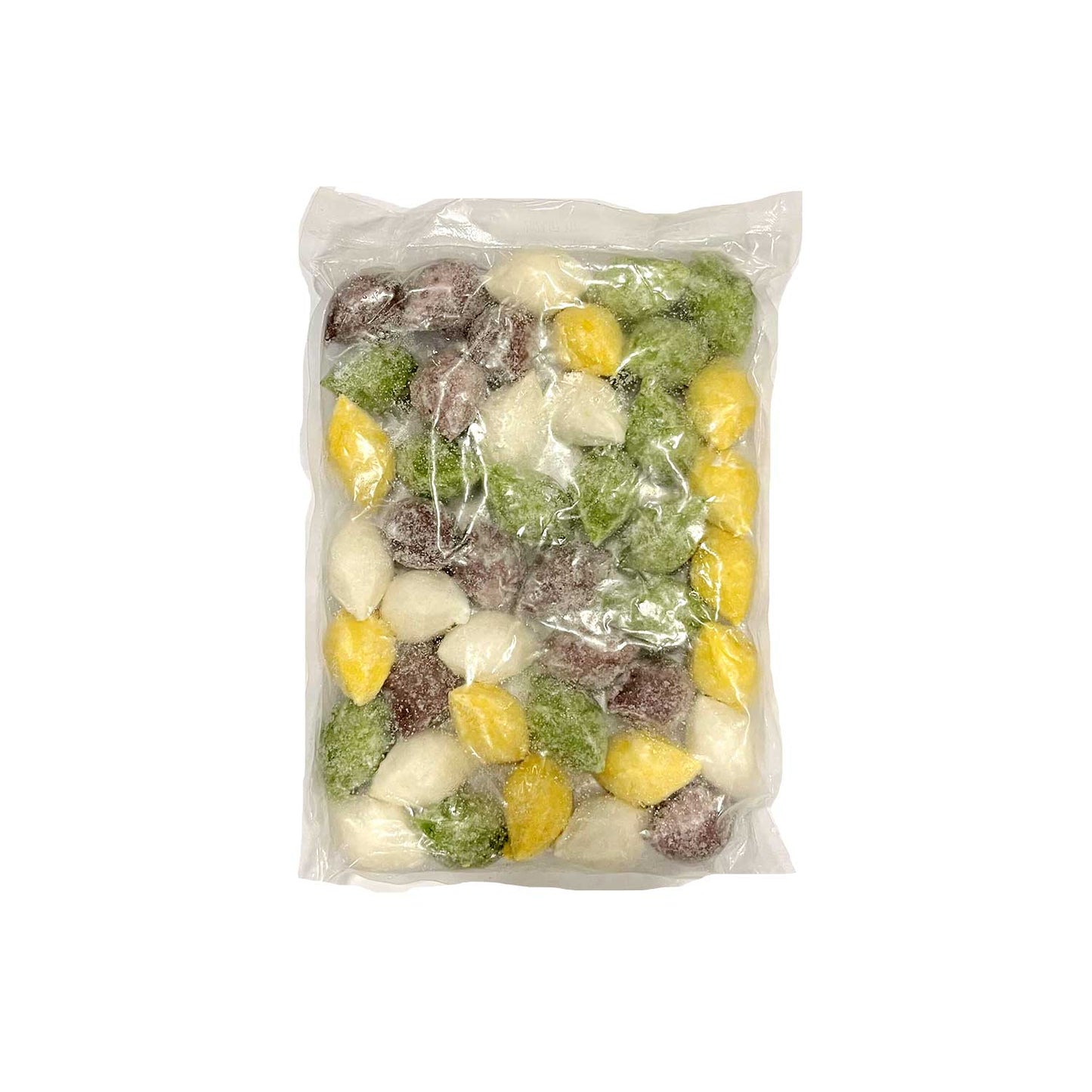 06427 : 4색 혼합송편(깨(흰/호박) 기피앙금(쑥/흑미)) : 10/1kg : FZN RICE CAKE(4 COLOR)