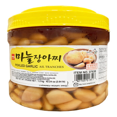 07638 : 마늘장아찌 : 12/1.2kg : SOY SAUCE PICKLED GARLIC