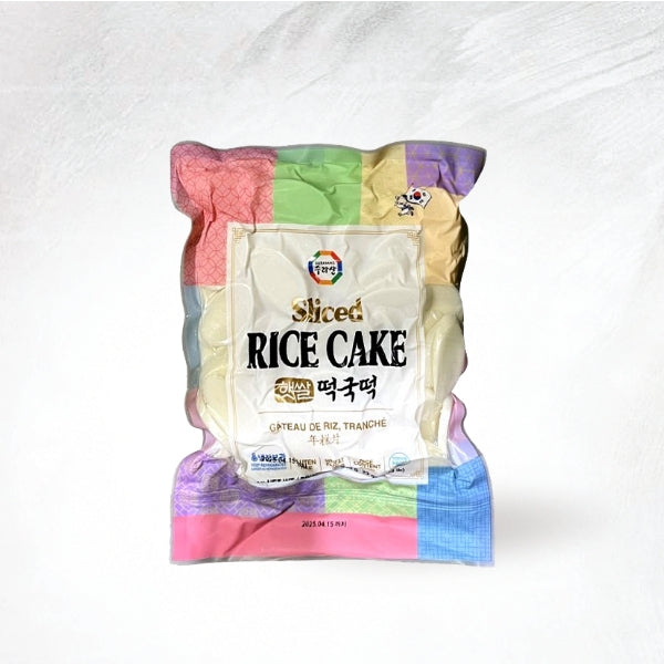 07898 : 햇쌀떡국떡 : 16/650g : HETSSAL RICE CAKE(SLICE)