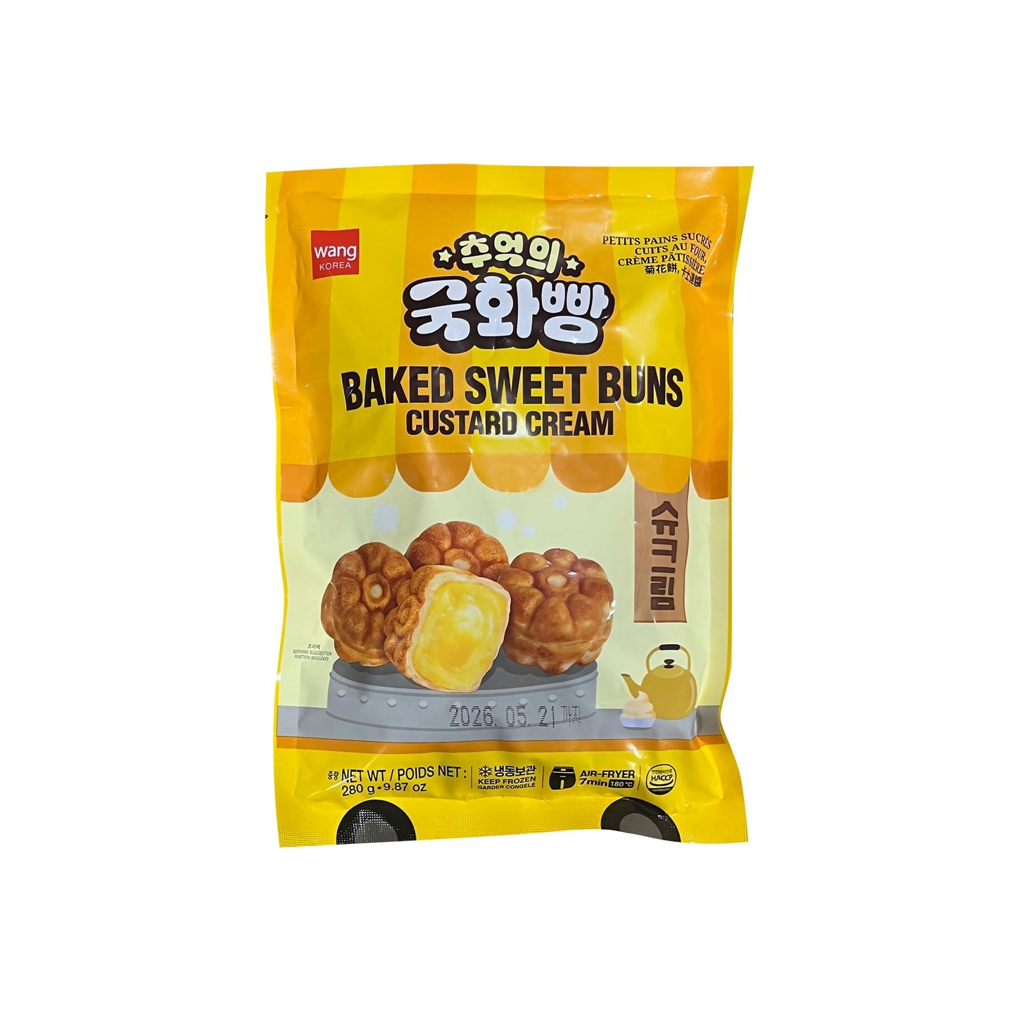 07984 : 추억의 국화빵(슈크림) : 20/280g : FZN MOM BREAD(CUSTARD CREAM)