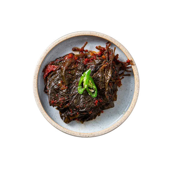 08136 : 양념 햇깻잎 벌크 : 2/4kg : FZN SEASONED PERILLA LEAVES