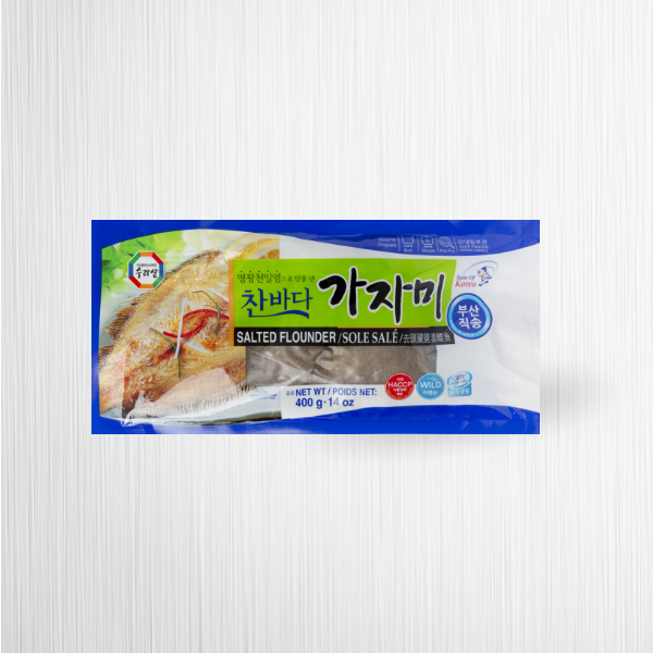 09575 : 찬바다/가자미 : 24/400g : FZN SALTED FLOUNDER(CHANBADA)