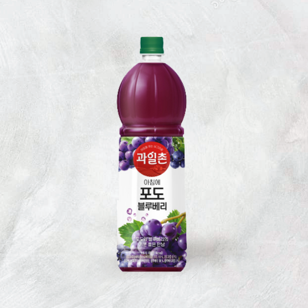 09940 : 과일촌(포도 블루베리) : 12/1.5L : FRUIT DRINK(GRAPES & BLUEBERRIES)