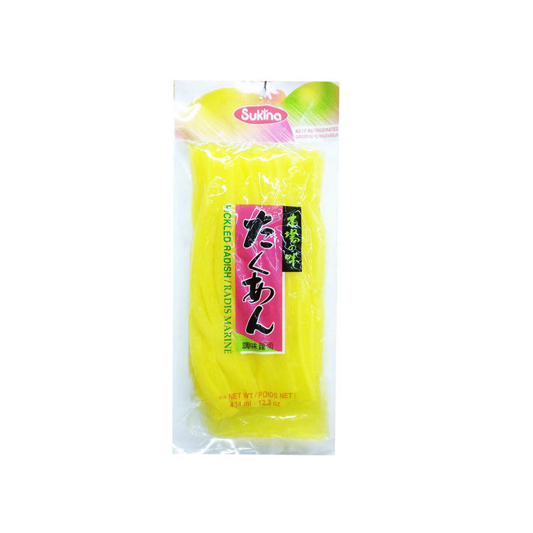 10180 : 스키나 단무지(김밥용) : 30/350g : PICKLED RADISH(FOR SUSHI)