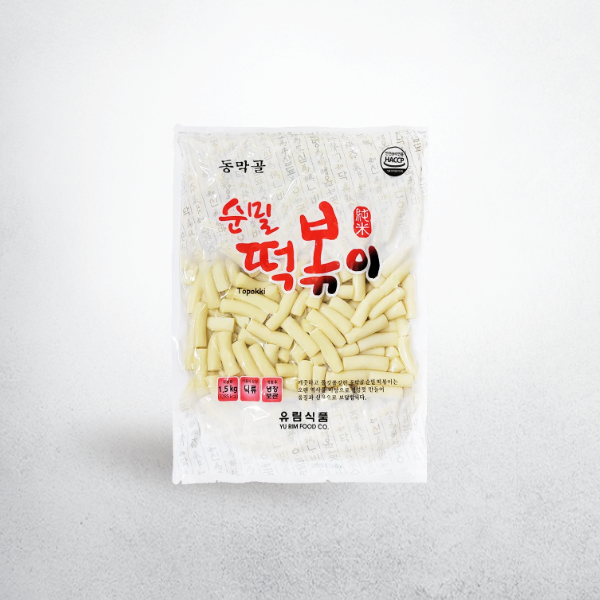 10326 : 순밀떡볶이떡 : 10/1.5kg : YURIM TTEOKBOKKI WHEAT CAKE