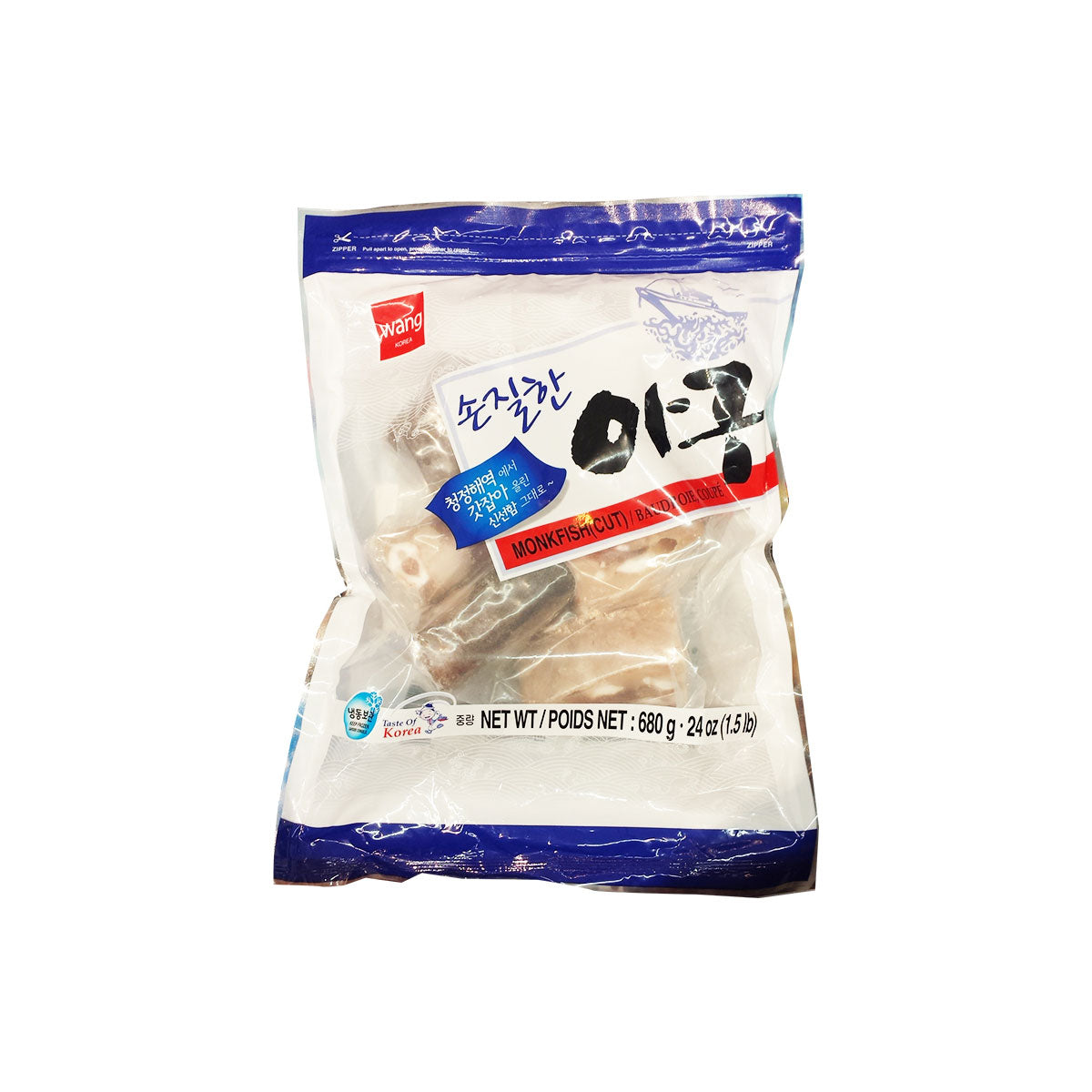 10368 : 손질한 아구 : 24/680g : FZN MONKFISH(HEADLESS)