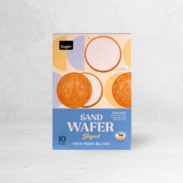 12504 : 구겐 샌드 웨이퍼 (요거트) : 15/80g : SAND WAFER (YOGURT)