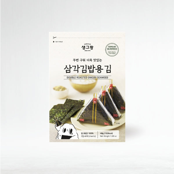 12655 : 삼각김밥용김(1/2박스) : 20/40st(48g) : DRIED LAVER FOR TRIANGLE KIMBAP