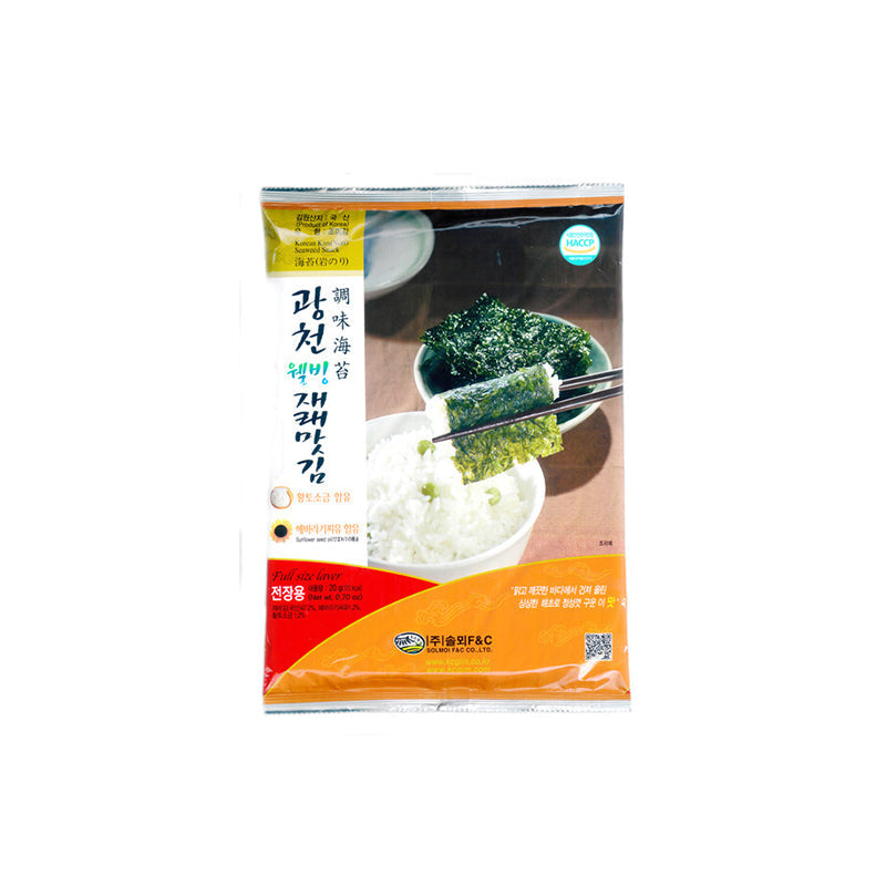 14218 : 솔뫼광천 재래김 : 12/5/35g : GWANGCHUN TRADITIONAL SEASONED LAVER