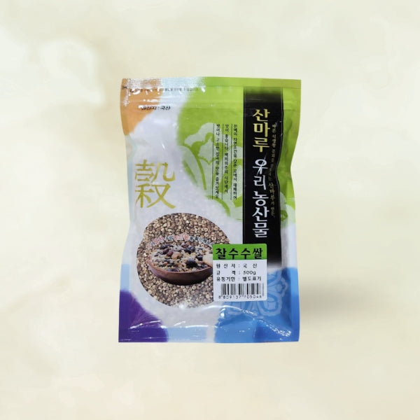 16384 : 산마루/찰수수쌀 : 20/500g : HUILED GLUTINOUS INDIAN MILLET