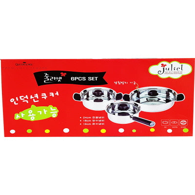 Juliet Pot Set (6p/Set) 쥴리엣 스텐레스 냄비 3종세트