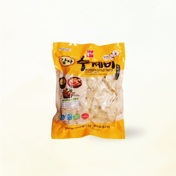 18485 : 감자수제비 : 12/1kg : FZN KOREAN STYLE PASTA(GAMJA SUJEBI)