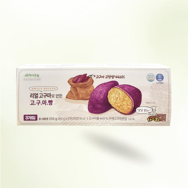 20277 : 리얼 고구마빵 : 12/255g : BAKED REAL SWEET POTATO BREAD