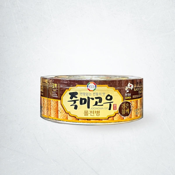 20585 죽마고우 롤전병(검은참깨) 12/365g CRISPY WHEAT CREPE(BLACK SESAME)