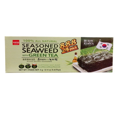 Seasoned Green Tea Laver(table) 24/4g 올리브유 녹차김(도시락)