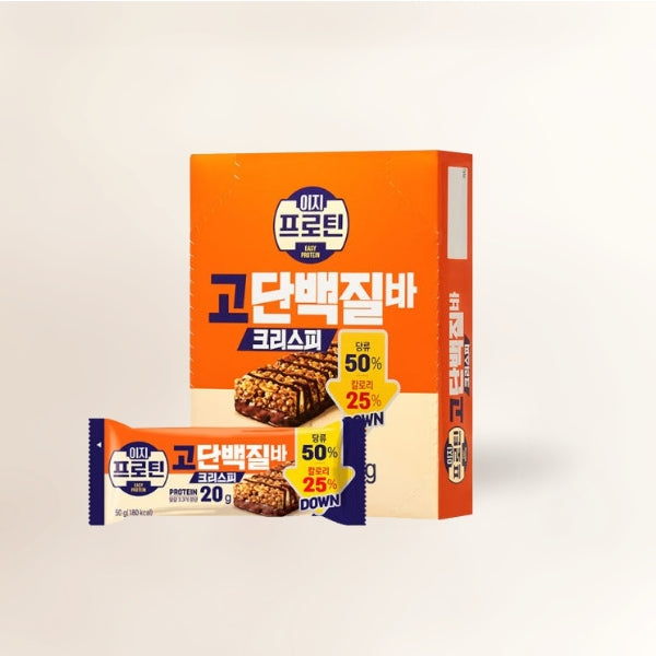 22729 : 이지프로틴 고단백질바 크리스피 : 6/8/50g : EASY PROTEIN CRISPY BAR