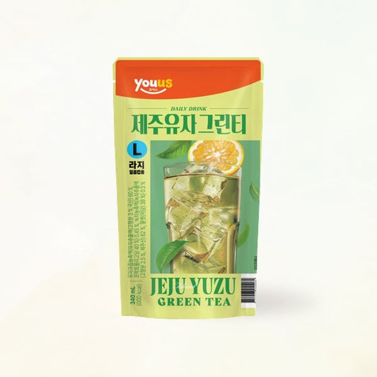 22802 : 제주유자 그린티 : 5/8/340ml : JEJU YUZU GREENTEA