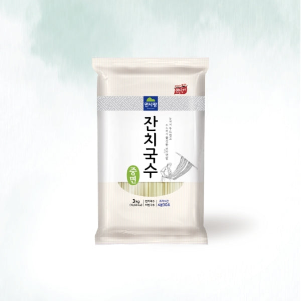 22950 : 면사랑 잔치국수(중면) 4/3kg(6.6Lbs) : MEDIUM-THICK WHEAT NOODLES