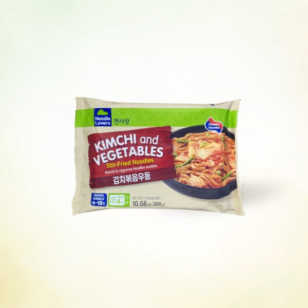 22971 : 면사랑(김치볶음우동) : 18/300g(10.58oz) : FZN KIMCHI AND VEGETABLES STIR-FRIED NOODLES