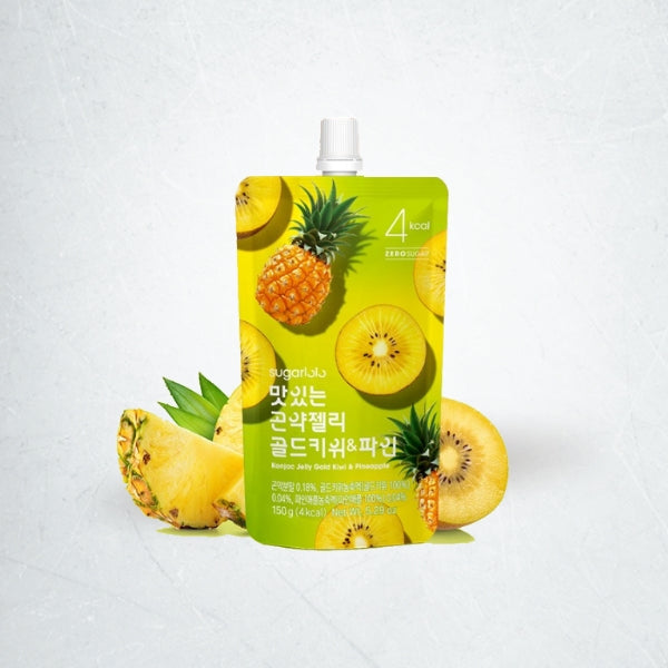 23251 : 슈가로로 곤약젤리 (골드키위&파인애플) : 4/10/150ml(5.29oz) : SUGARLOLO KONJAC JELLY(GOLD KIWI & PINEAPPLE)