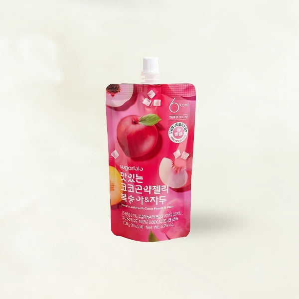 23254 : 슈가로로 곤약젤리 (복숭아&자두) : 4/10/150ml(5.29oz) : SUGARLOLO KONJAC JELLY(PEACH & PLUM)