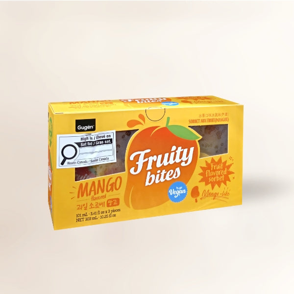25294 : 과일소르베 (망고) : 8/3/101ml : FZN FRUIT FLAVORED SORBET (MANGO)