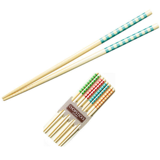 Bamboo Chopstick (Check) 10/4Pairs 대나무 젓가락 (체크)