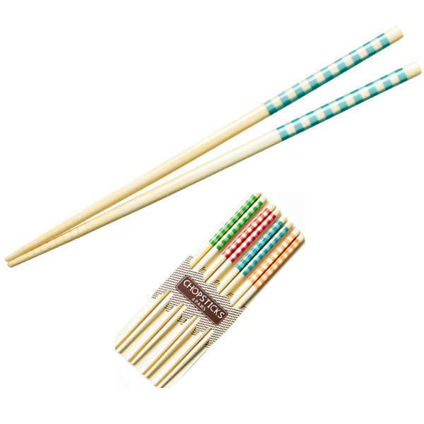 29623 : 대나무 젓가락 (체크) : 10/4Pairs : Bamboo Chopstick (Check)