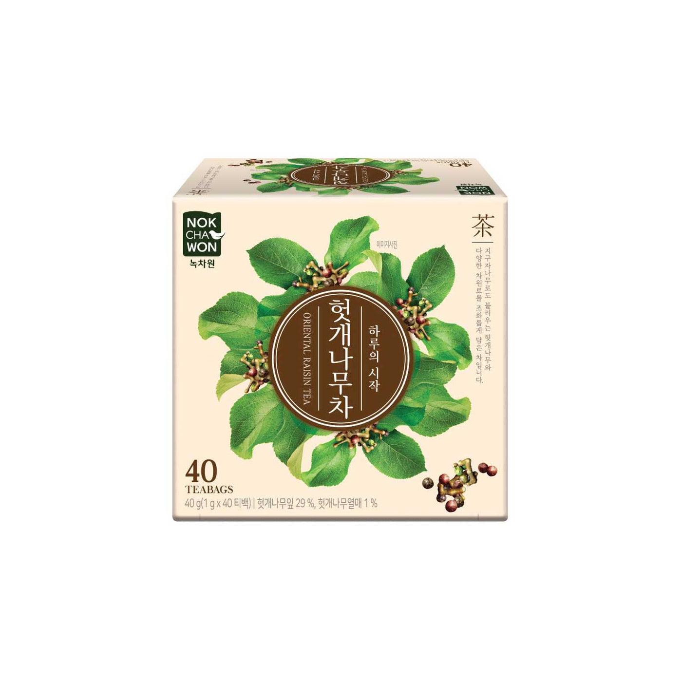 29911 : 헛개나무차 : 20/40t/1g : NOKCHAWON HERB TEA(HUKGAENAMOO)