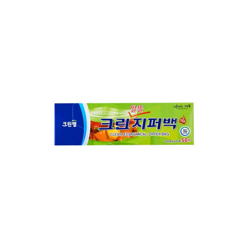 Economic Zipper Bag(M)(22x27cm) 20/50ea 알뜰지퍼백