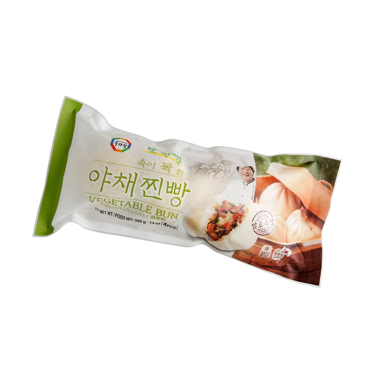 31788 모란각(야채찐빵) 24/395g(4p) FZN VEGETABLE BEAN BUN(MORANBONG)
