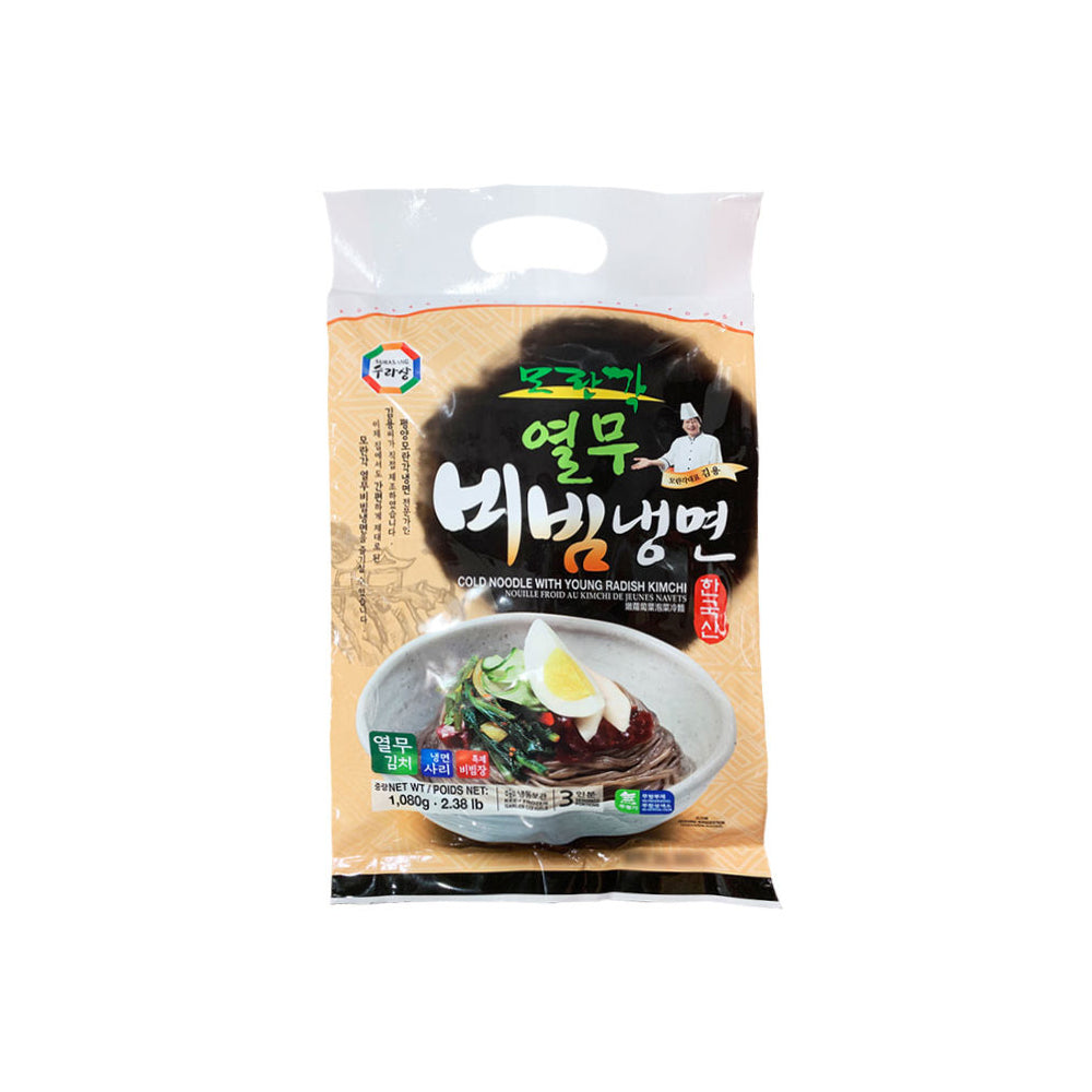 33147 : 모란각/열무 비빔냉면 : 6/1.08kg : FZN RADISH BIBIM COLD NOODLE