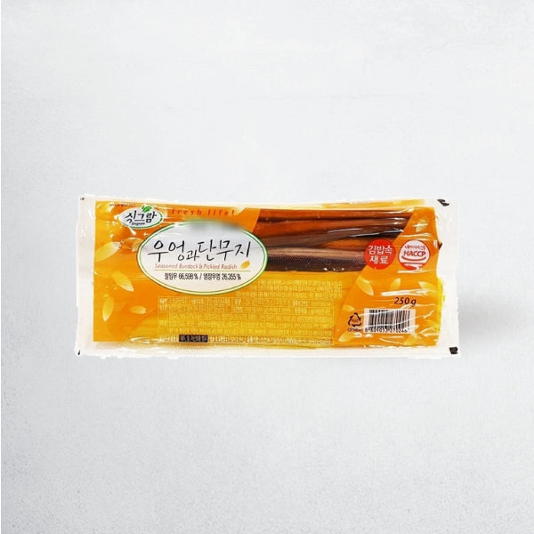 34316 : 싱그람(우엉&단무지) : 20/250g : SEASONED BURDOCK & PICKLED RADISH FOR KIMBAP