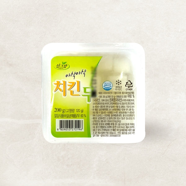 34320 : 싱그람 아삭아삭 치킨무 : 30/200g : PICKLED RADISH FOR FRIED CHICHEN