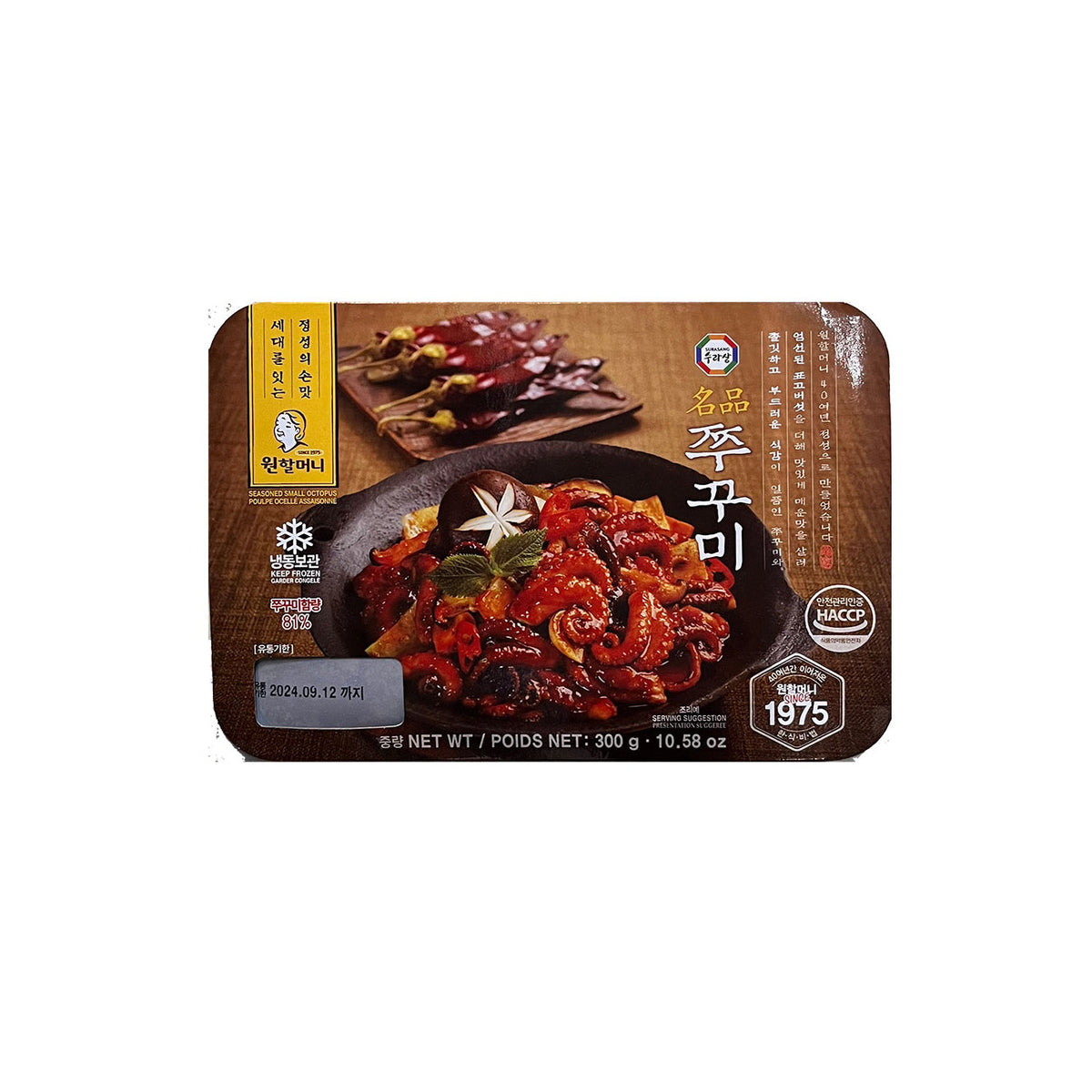 35854 : 원할머니/쭈꾸미 볶음 : 20/300g : FZN WON(STIR-FRIED OCTOPUS)