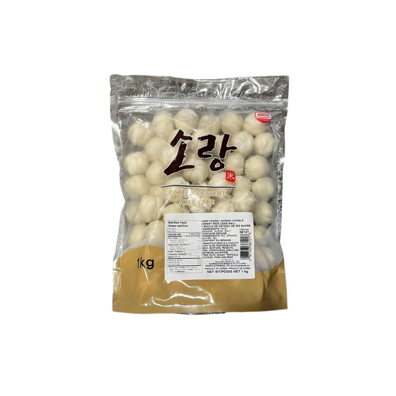 36121 : 소랑꿀떡(흰) : 8/1kg : FZN SWEET RICE CAKE BALL(WHITE)