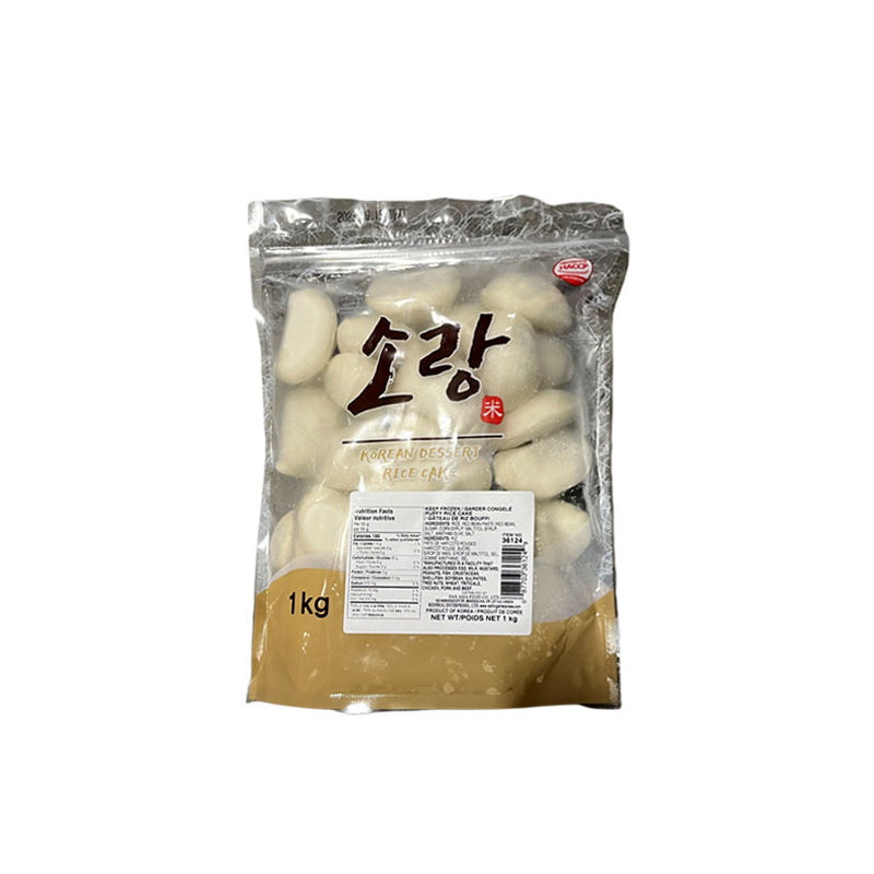 36124 : 소랑바람떡(흰) : 8/1kg : FZN PUFFY RICE CAKE (WHITE)
