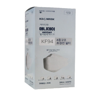 Mask KF94(Whithe) 15/30ea 마스크 KF94 백색