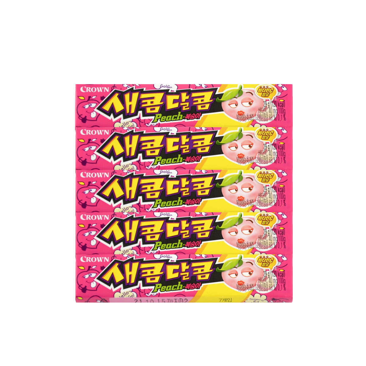 CRC112 : 새콤달콤(복숭아) : 6/15/29g : SWEET AND SOUR CANDY(PEACH)