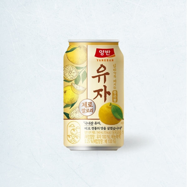 DW172 : 양반 제로(유자 ) : 24/340ml : YANGBAN ZERO(YUJA)
