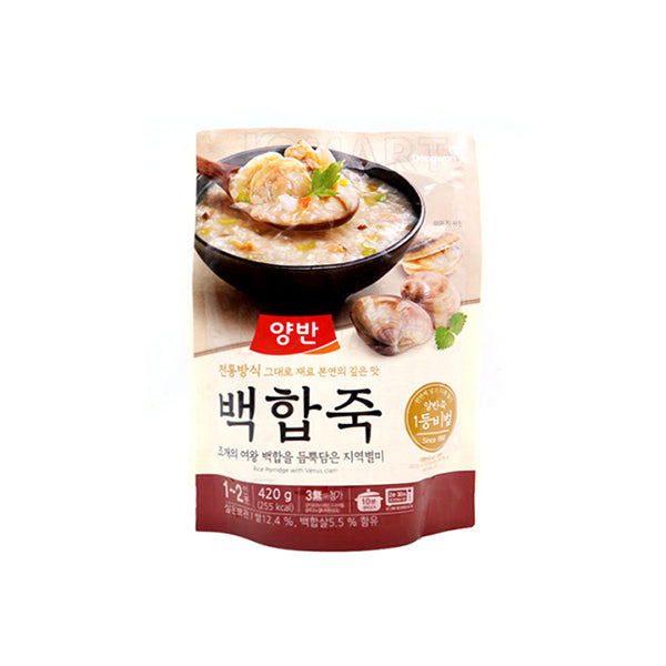 DW218 : 양반죽(백합죽) : 20/420g : YANGBAN PORRIDGE (VENUS CLAM)