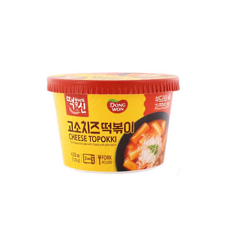 DW341 떡신(고소치즈 컵떡볶이) 16/120g TS) CHEESE TTEOKBOKKI CUP