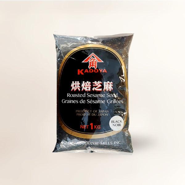 GR-018 : 가도야/검정볶은깨 : 12/1kg : ROASTED GROUND SESAME SEED(BLACK)