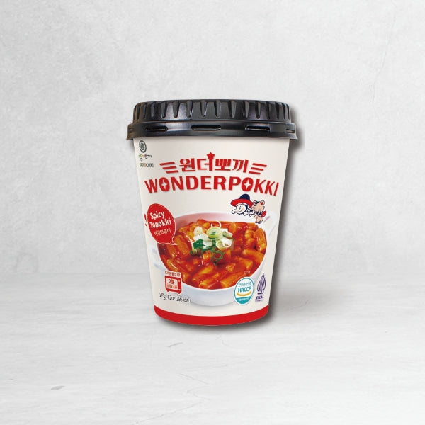 KT1601 : 원더뽀끼 컵 떡볶이 (스파이시) : 30/120g : WONDERPOKKI TOPOKKI CUP (SPICY)